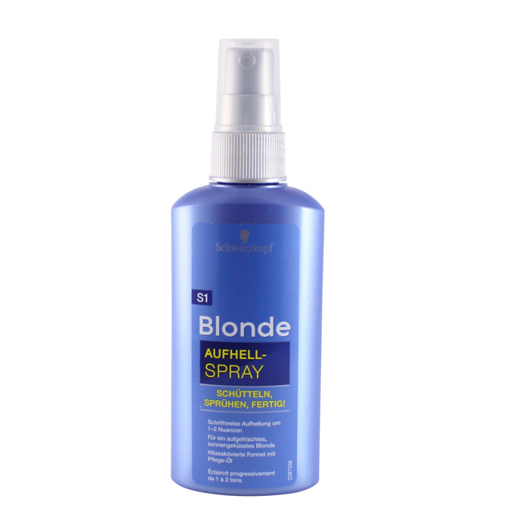 Schwarzkopf спрей для моделирования локонов в синей упаковке. Ideal blonde спрей. Schwarzkopf Spray для блондинок.